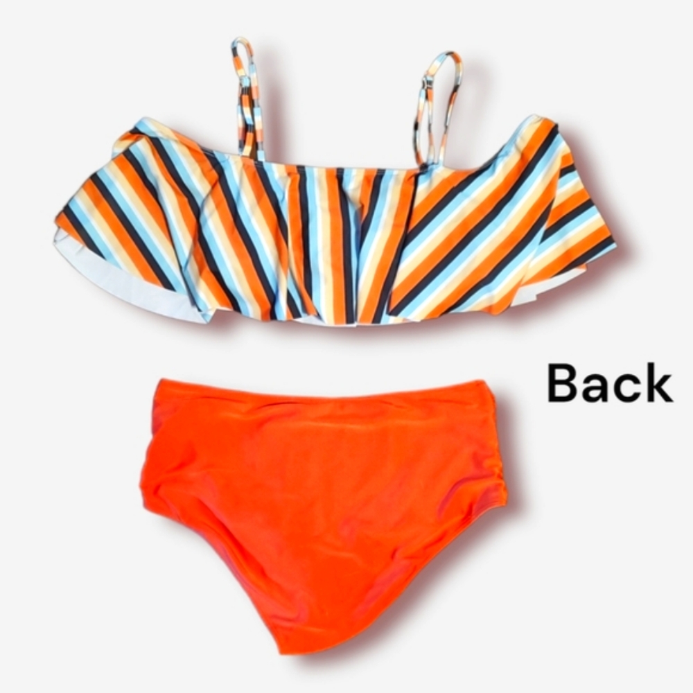 SHEIN 2 Piece Swimsuit High Waisted 1XL - Picture 3 of 8